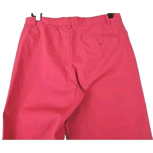 Havana Jacks Cafe ~Woman Size 10~ Coral Pink Straight Rayon High Rise Crop Pants - Picture 8 of 9